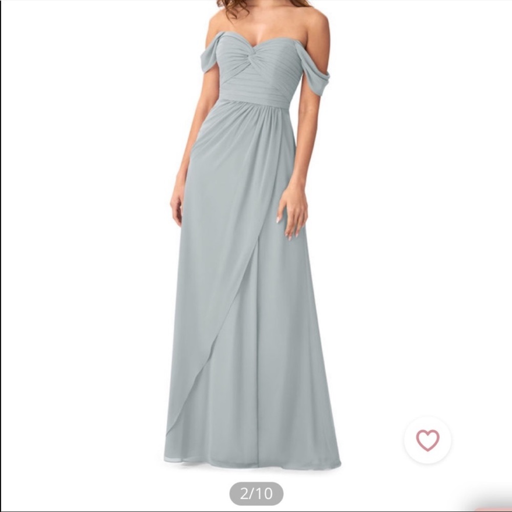 Azazie dolphin grey dress